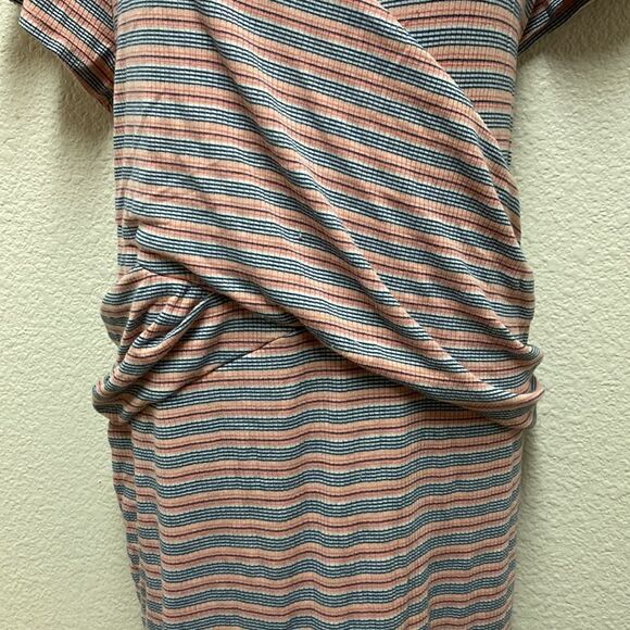Torrid Multi Striped Ribbed Bodycon Dress 3X - Picture 6 of 7